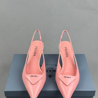 Prada patent leather slingback pumps — 3