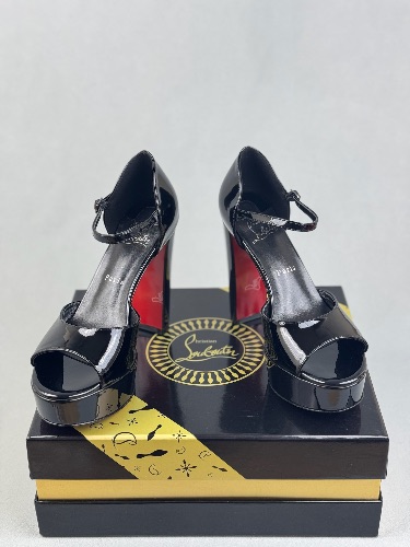 Christian Louboutin Sandaloo 130 mm platform sandals in black — 4
