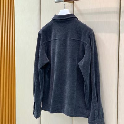 Prada classic button-down shirt and matching trousers accented — 9