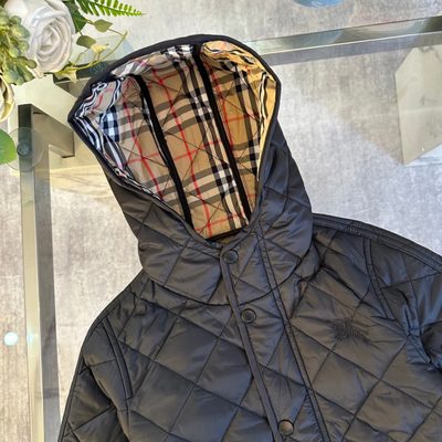 Burberry Kids Quilted Hooded Parka — 3