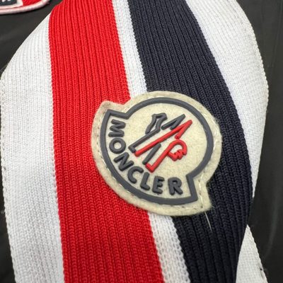 Moncler windbreaker jacket with distinctive heart-shaped and striped logo — 5