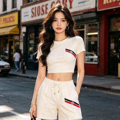 Moncler logo-appliquéd striped shorts — 8