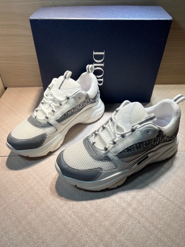 Dior B22 technical mesh and calfskin sneakers — 3