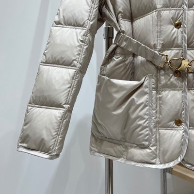 Moncler Cygnes Belted Short Down Jacket — 3