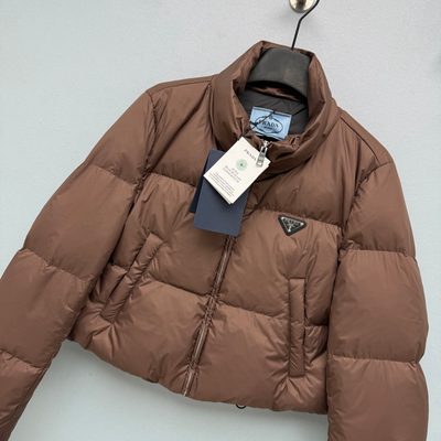 Prada Cropped Re-Nylon Jacket — 5