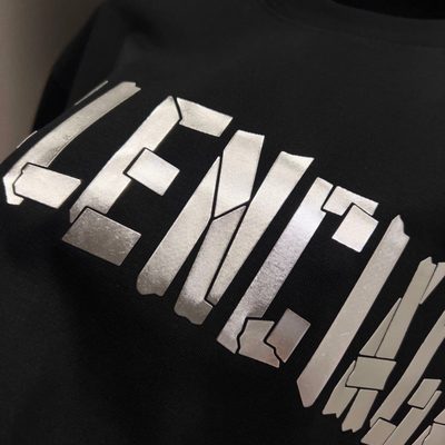 Balenciaga Black Cotton Oversized Tape Logo T-Shirt — 5