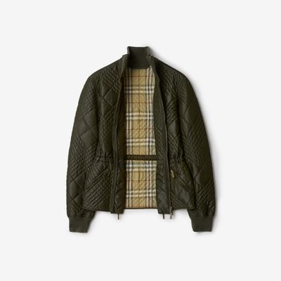 Burberry Micro Check-stitch Nylon Wakerley Jacket — 5
