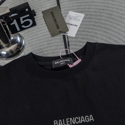 Balenciaga cotton jersey T-shirt with a center logo print — 4