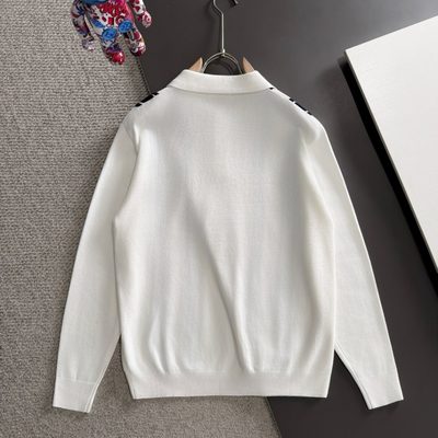 Burberry long-sleeve knitted polo sweater — 9
