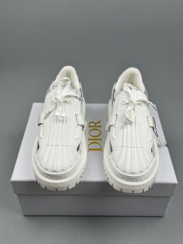 Christian Dior White and French Blue Technical Fabric Dior-ID sneakers — 3
