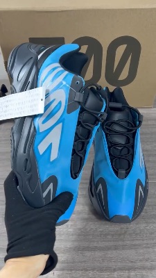 Adidas Yeezy Boost 700 MNVN in "Bright Cyan" — 5