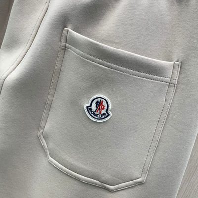 Moncler cotton fleece zip-up hoodie and matching cargo sweatpants set — 8