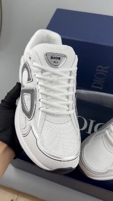 Dior B30 sneakers in white technical mesh and fabric — 5