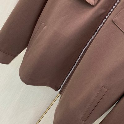 Loro Piana black zip-through overshirt and matching drawstring trousers set — 7
