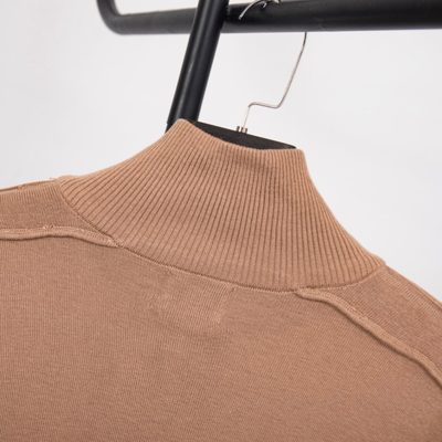 Burberry Check Wool and Cashmere Half-Zip Sweater — 5