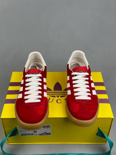 Adidas x Gucci Gazelle 'Red Velvet' sneakers — 3