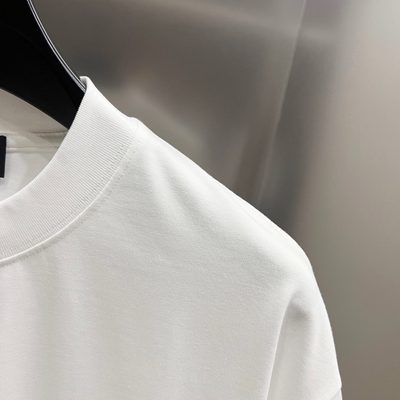 Balenciaga Black Cotton Oversized Tape Logo T-Shirt — 8