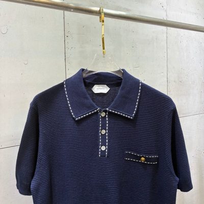 Versace men's knitted short-sleeve polo shirt — 3