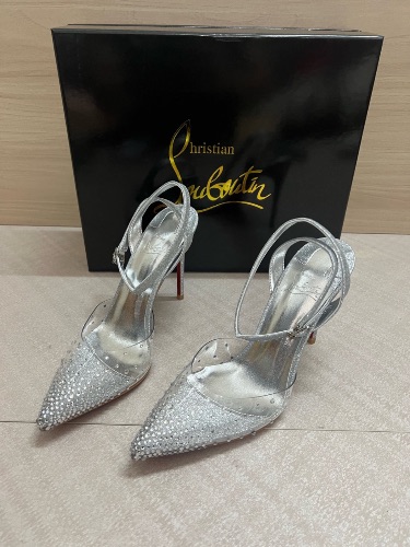 Christian Louboutin Spikaqueen 100 rhinestone pumps — 3