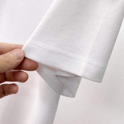Moncler white cotton piquet polo shirt — 8