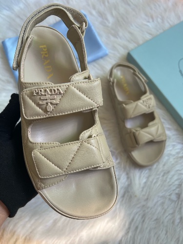 Prada quilted padded nappa leather sandals — 3