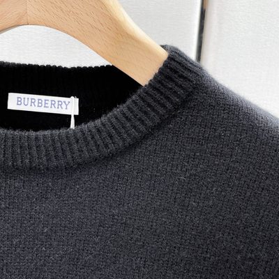 Burberry black crewneck knit sweater — 6