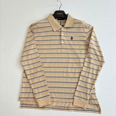 Prada striped long-sleeve polo shirt — 3