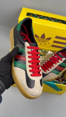 Gucci x Adidas Gazelle Black Oatmeal sneakers — 5