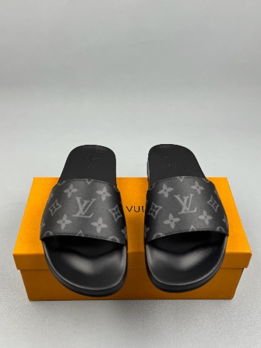 Louis Vuitton Waterfront Mule slides in the Monogram Eclipse pattern — 3