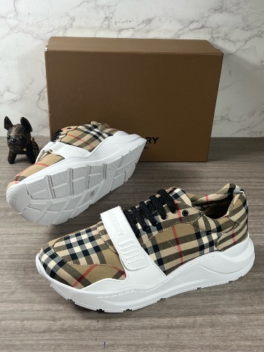 Burberry Regis chunky sneakers in archive beige check