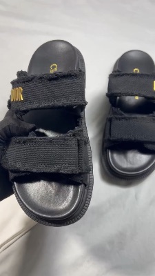 Dior Dioract black cloth sandals — 5
