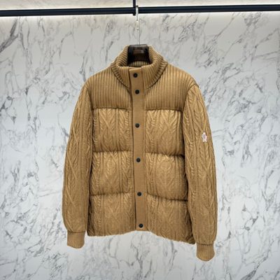 Moncler cable-knit down jacket — 7