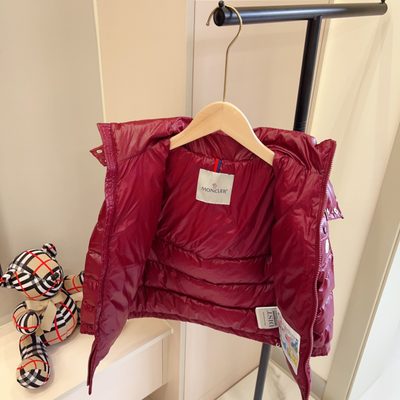 Moncler Enfant Maya Hooded Short Down Jacket — 7