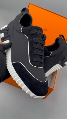 Hermès Bouncing sneakers in a black and white — 5