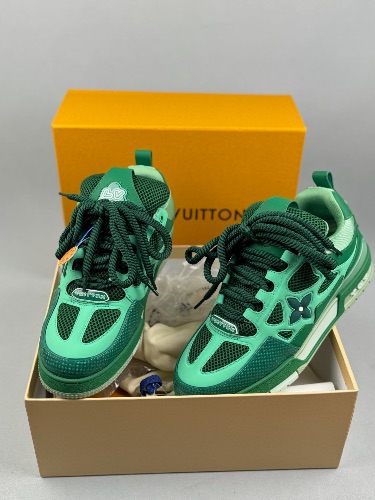 Louis Vuitton Skate Sneakers in a green and light green colorway