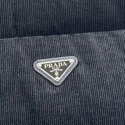 Prada Down-Filled Cotton Corduroy Vest — 4