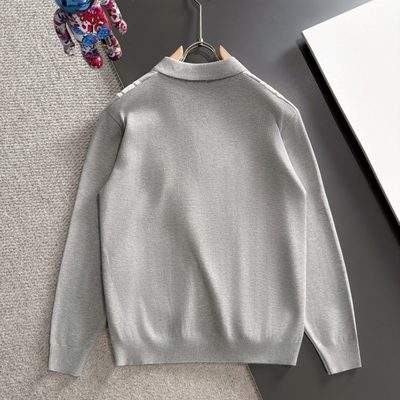 Burberry long-sleeve knitted polo sweater — 9