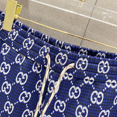 Gucci Navy Blue GG Jacquard shorts — 4