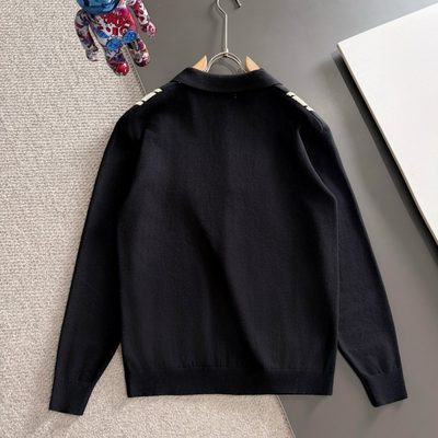 Burberry long-sleeve knit polo sweater — 9