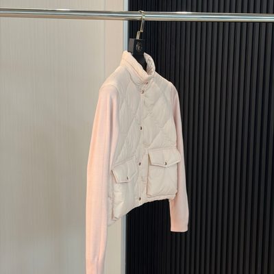 Moncler down-paneled wool cardigan — 3