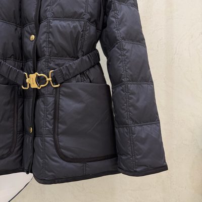 Moncler Cygnes Belted Short Down Jacket — 5