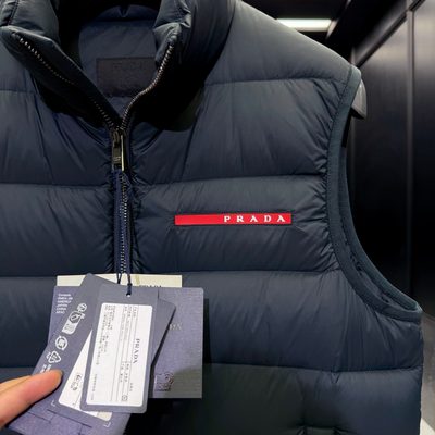 Prada Linea Rossa puffer vest — 5