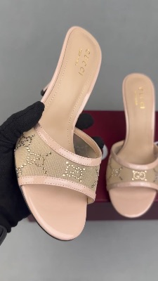 Gucci Women's crystal slide sandal — 5