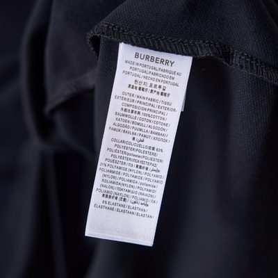 Burberry Navy Cotton Polo Shirt — 11