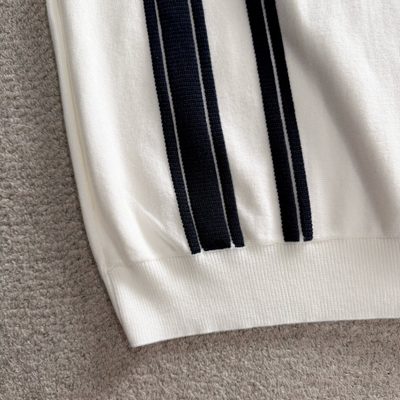 long-sleeve knitted polo sweater — 6