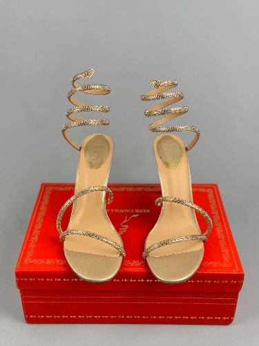 Rene Caovilla Cleo embellished satin sandals — 3