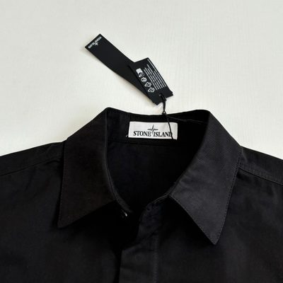 Stone Island black short-sleeve shirt — 4