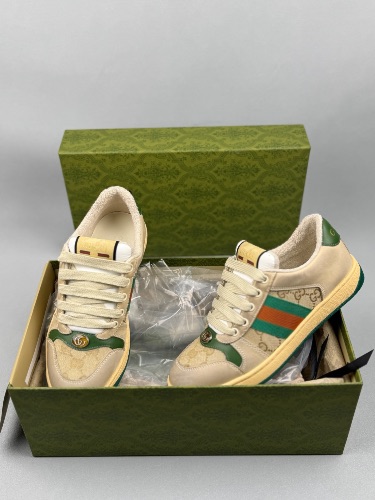 Gucci Screener GG canvas and leather sneakers