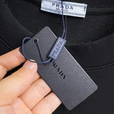 Prada black cotton jersey t-shirt — 6