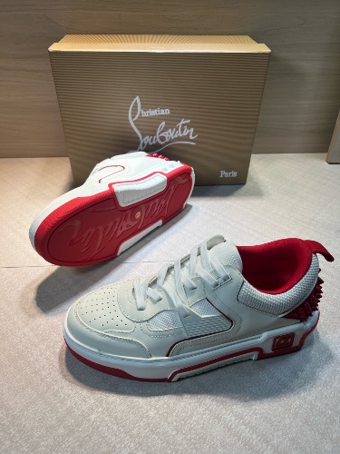 Christian Louboutin Astroloubi White Loubi leather sneakers
